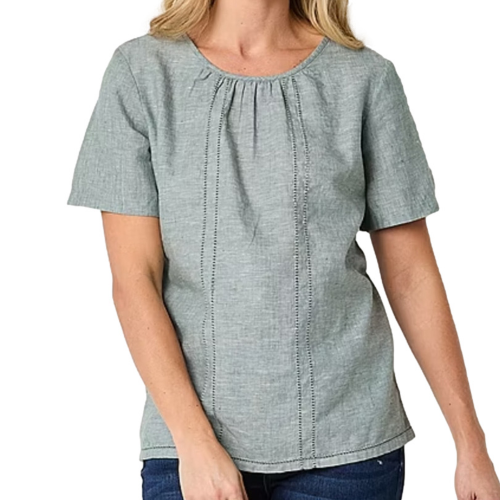 Women's Liz Claiborne Top Size M Green